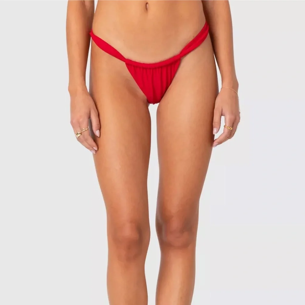 Out From Under •  Chloe Tunneled Ruched Bikini Bottom - Picture 4 of 4